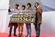 「仮面ライダージオウ × 仮面ライダービルド バトンタッチ！平成仮面ライダー20作品記念フェスティバル」スペシャル前夜祭の様子。