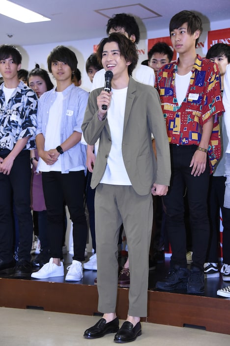 「第31回ジュノン・スーパーボーイ・コンテスト BEST30お披露目イベント」の様子。