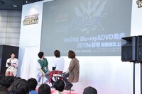 「ビルド NEW WORLD 仮面ライダークローズ」特報上映の様子。