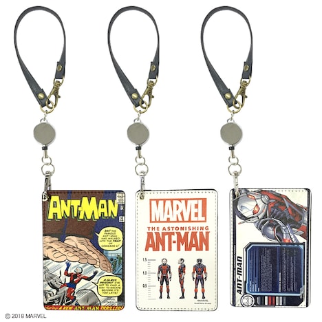 「アントマン＆ワスプ」パスケース（各1620円）