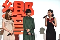 左からアヤカ・ウィルソン、平手友梨奈、北川景子。