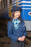 「えちてつ物語～わたし、故郷に帰ってきました。～」より、坂本三佳演じる酒井美由紀。