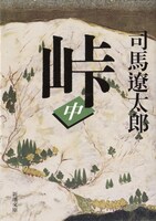 「峠」中巻の書影。