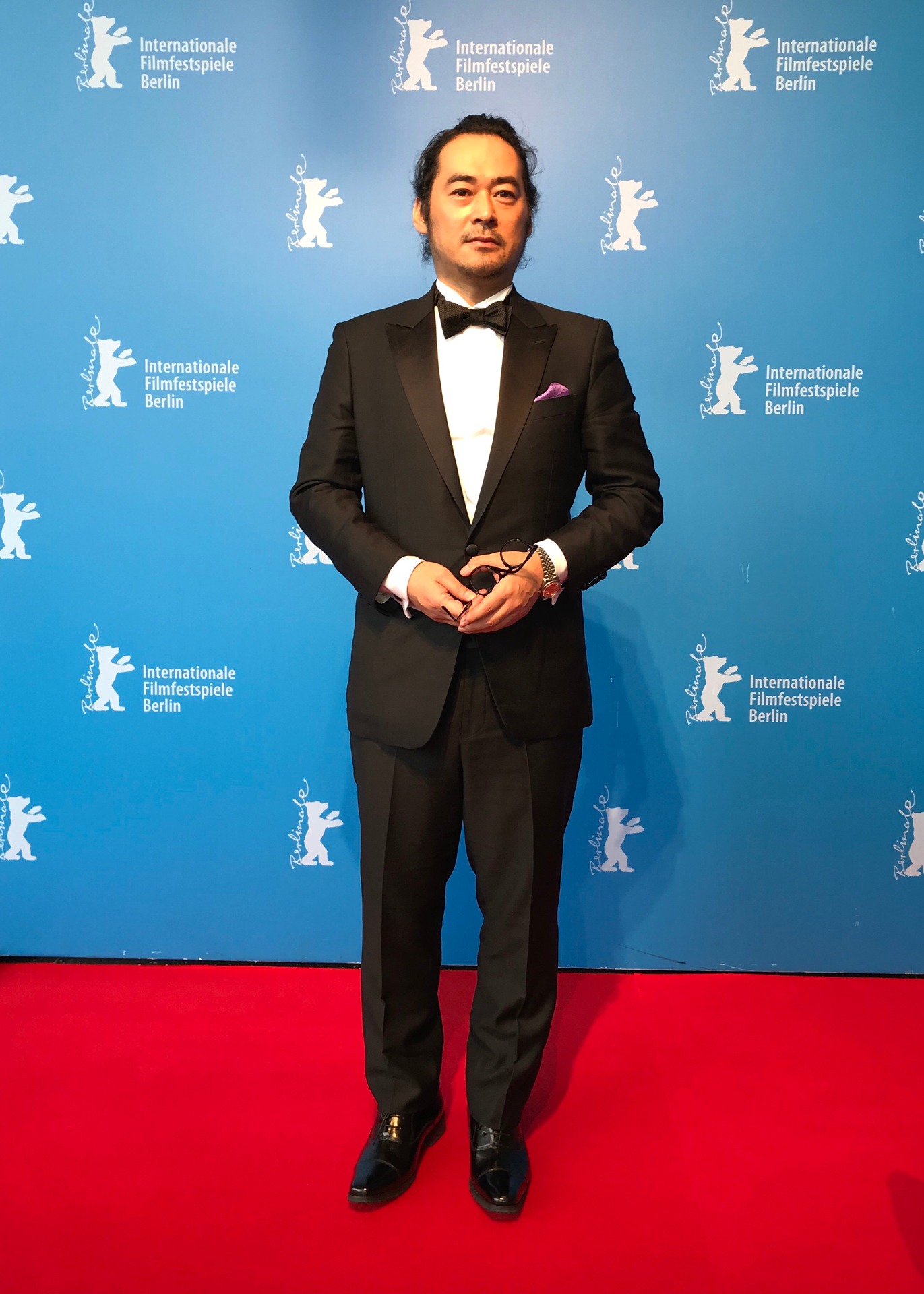第68回ベルリン国際映画祭での富名哲也。