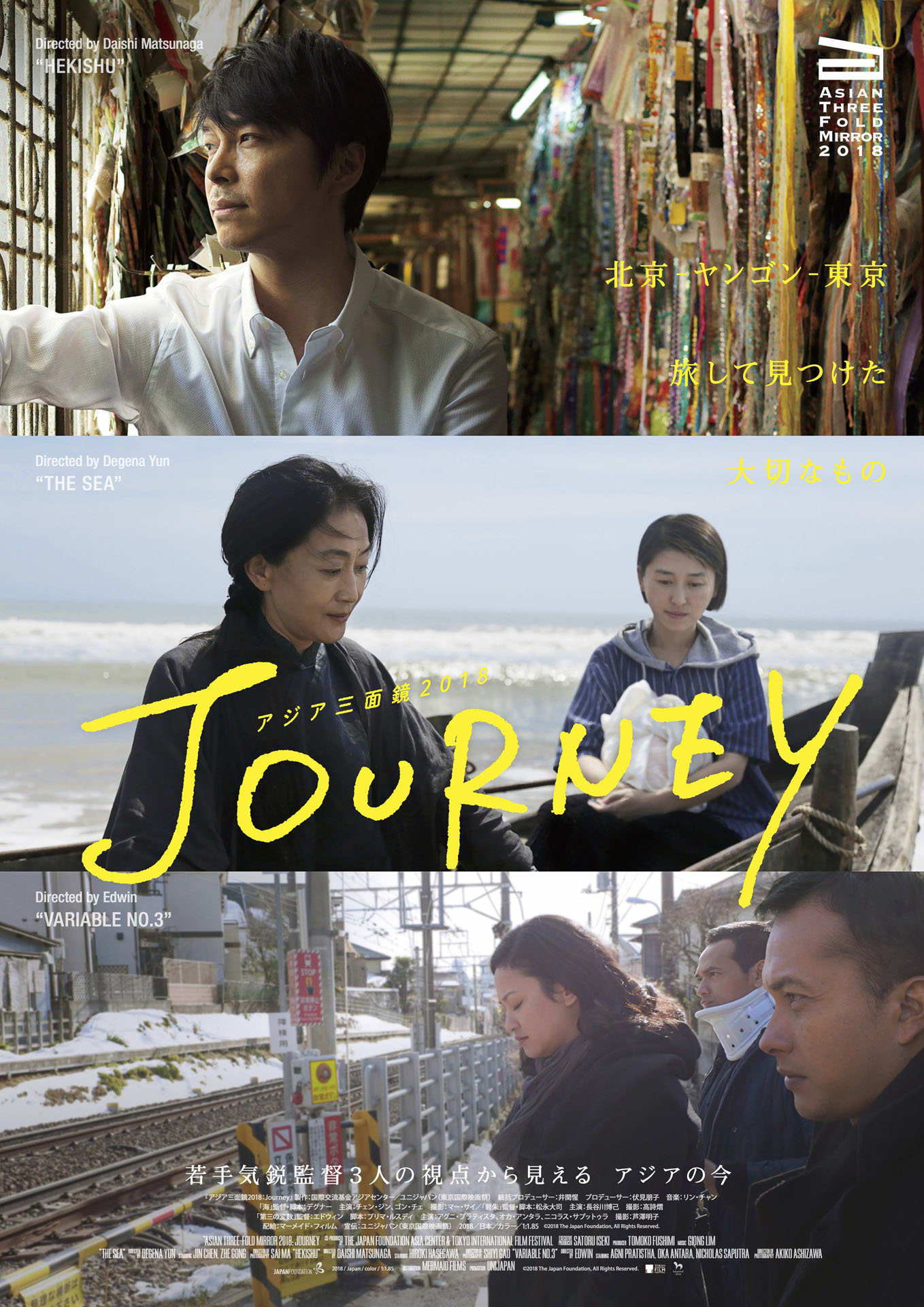 「アジア三面鏡2018：Journey」ポスタービジュアル