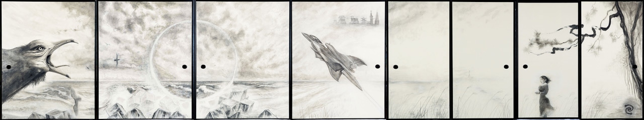 「蒼きウル」イメージボード（京都・大徳寺真珠庵襖絵）