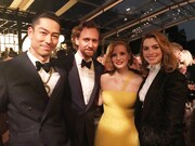 左からAKIRA、トム・ヒドルストン、ジェシカ・チャステイン、アン・ハサウェイ。