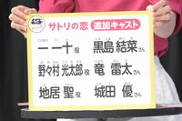 発表された追加キャスト。