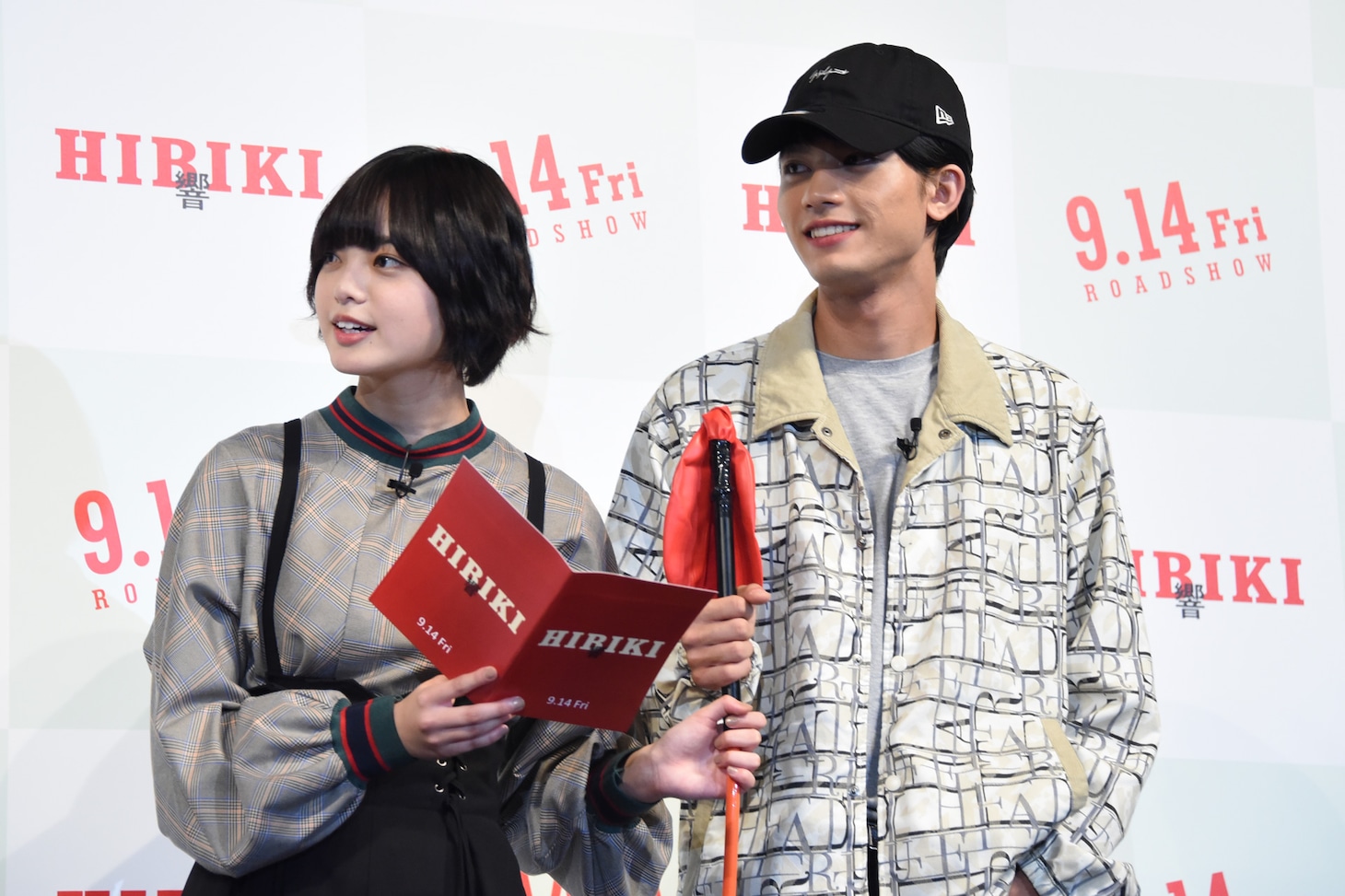 平手友梨奈（欅坂46）と板垣瑞生（M!LK）。