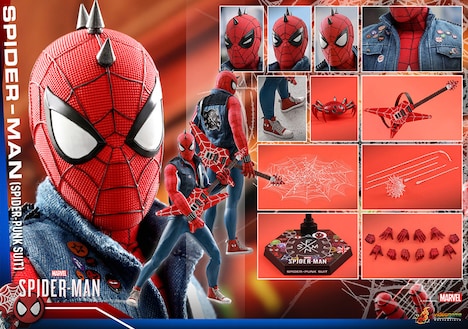 【ビデオゲーム・マスターピース】「Marvel's Spider-Man」1/6スケールフィギュア スパイダーマン（スパイダー・パンク・スーツ版