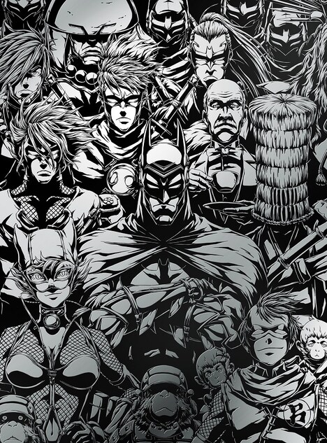 岡崎能士が描き下ろした、アウターケースに使用されるカバーアート。