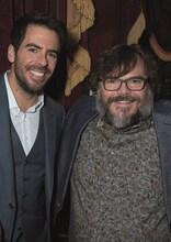 左からイーライ・ロス、ジャック・ブラック。