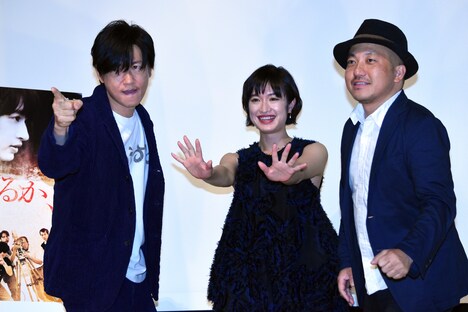 「止められるか、俺たちを」完成披露上映会の様子。