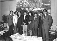 「ミステリー映画大全集～横溝正史vs.松本清張～」展示内容より、「砂の器」製作発表会見の写真。