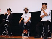 左から吉田恵輔、山下敦弘、松江哲明。