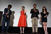 「私の奴隷になりなさい第2章 ご主人様と呼ばせてください」初日舞台挨拶の様子。