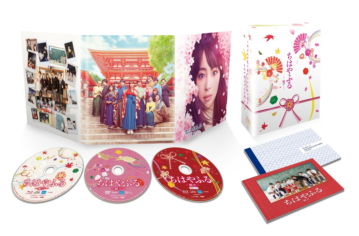 「ちはやふる －結び－」豪華版Blu-ray & DVDセット展開図。