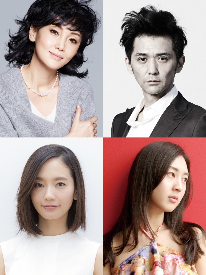 左上から時計回りに南果歩、村上淳、杉野希妃、中村ゆり。
