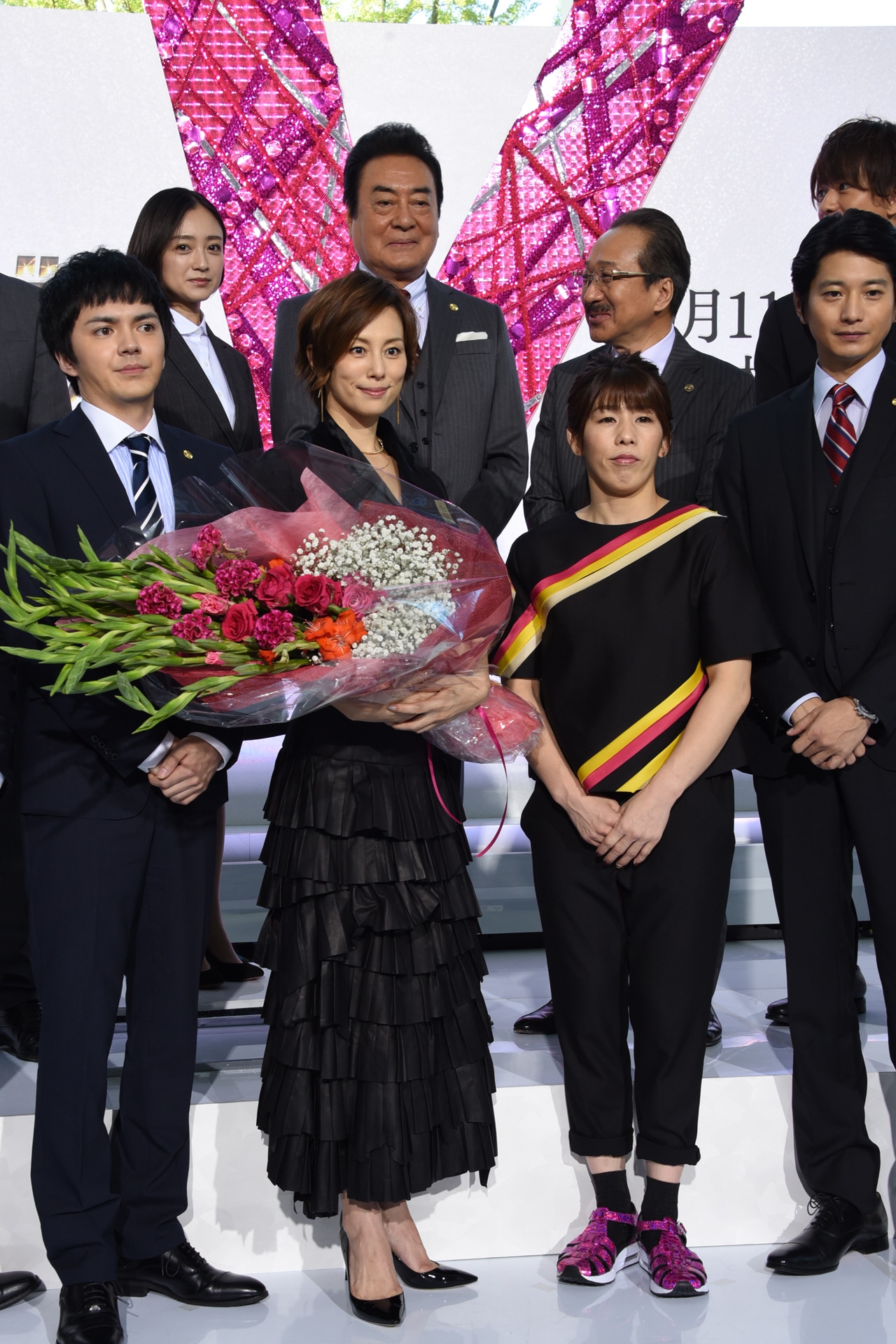 「リーガルV～元弁護士・小鳥遊翔子～」制作発表記者会見の様子。