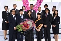 「リーガルV～元弁護士・小鳥遊翔子～」制作発表記者会見の様子。