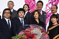 「リーガルV～元弁護士・小鳥遊翔子～」制作発表記者会見の様子。