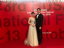 第23回釜山国際映画祭にて、左から唐田えりか、東出昌大。