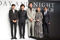 「デイアンドナイト」完成披露報告会見の様子。