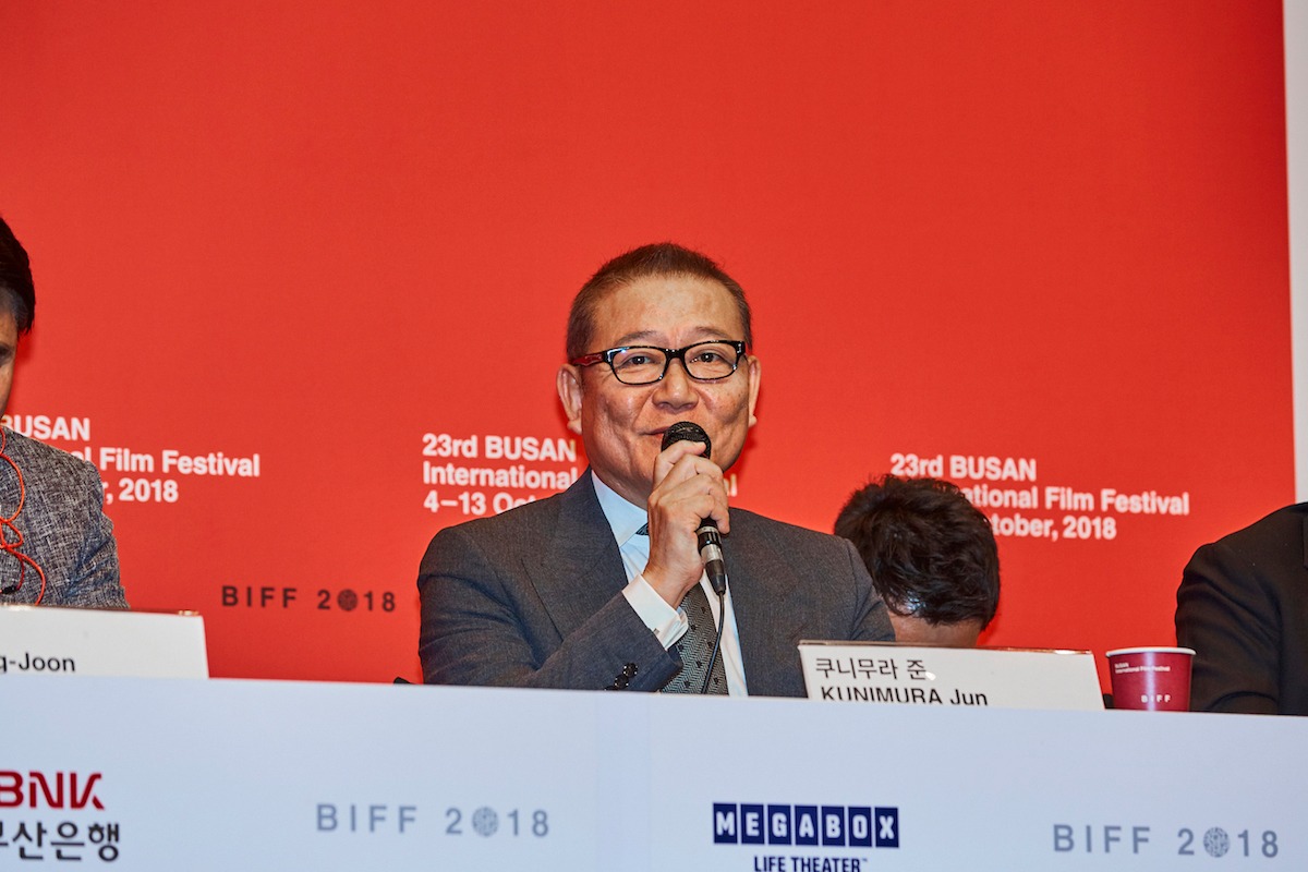 第23回釜山国際映画祭に出席した國村隼。