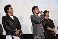 「ムタフカズ」初日舞台挨拶の様子。
