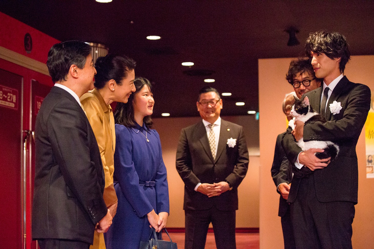 「旅猫リポート」のチャリティ試写会の様子。