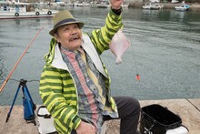 新春ドラマスペシャル「釣りバカ日誌 新米社員 浜崎伝助 瀬戸内海で大漁！結婚式大パニック編」より、西田敏行演じるスーさん。