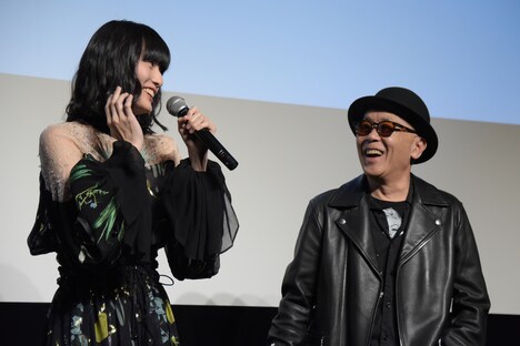 「ここは退屈迎えに来て」公開直前イベントの様子。