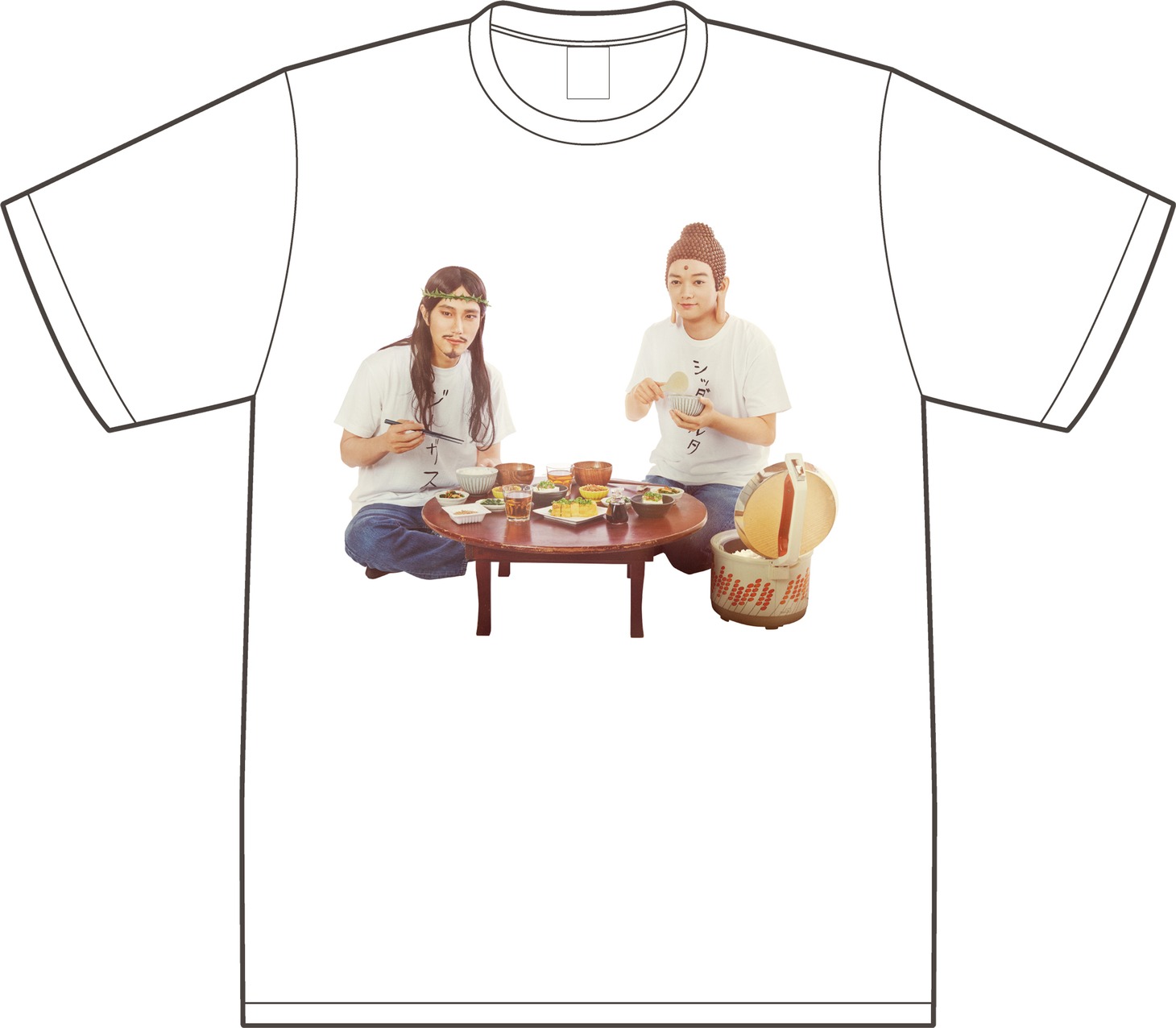 豪華な食卓Tシャツ（4000円）