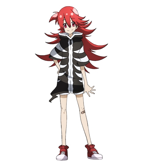 三乃ハラミ（CV：日高里菜）15歳。転生前は狂戦士。現世では自堕落で自由奔放なニートで、精神は小学生男子。