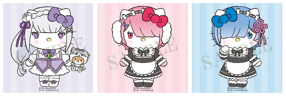 「Re:ゼロから始める異世界生活 Memory Snow」ハローキティコラボのTwitterアイコン。