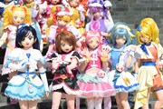 「映画HUGっと！プリキュア▽ふたりはプリキュア オールスターズメモリーズ」完成披露イベントの様子。