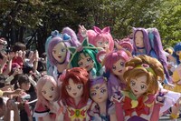 「映画HUGっと！プリキュア▽ふたりはプリキュア オールスターズメモリーズ」ダンスパレードの様子。