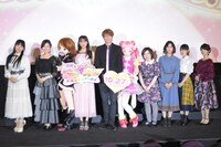 「映画HUGっと！プリキュア▽ふたりはプリキュア オールスターズメモリーズ」完成披露上映会の様子。