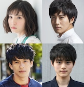 「蜜蜂と遠雷」キャスト。左上から時計回りに松岡茉優、松坂桃李、鈴鹿央士、森崎ウィン(PrizmaX)。