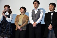 「ONLY SILVER FISH - WATER TANK OF MARY'S ROOM」完成披露舞台挨拶の様子。