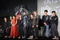 「ヴェノム」ジャパンプレミアの登壇者たち。