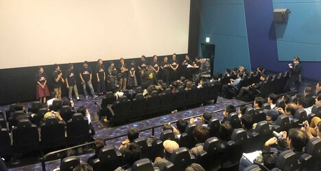 「たまえのスーパーはらわた」 凱旋上映会の様子。