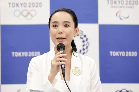 2018年10月23日、記者会見に出席した河瀬直美。（Photo by Tokyo 2020）