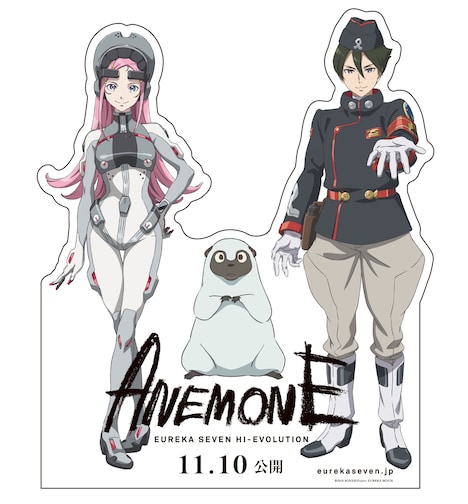 「エウレカナインcafe」に設置されるスタンディ。