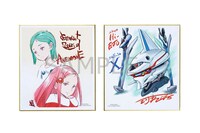 公開4週目プレゼントの描き下ろしミニ色紙。