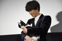 ナナを抱く福士蒼汰。