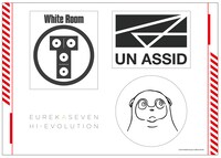 交響詩篇エウレカセブン ハイエボリューション×76Cafe 限定 ステッカー（918円）