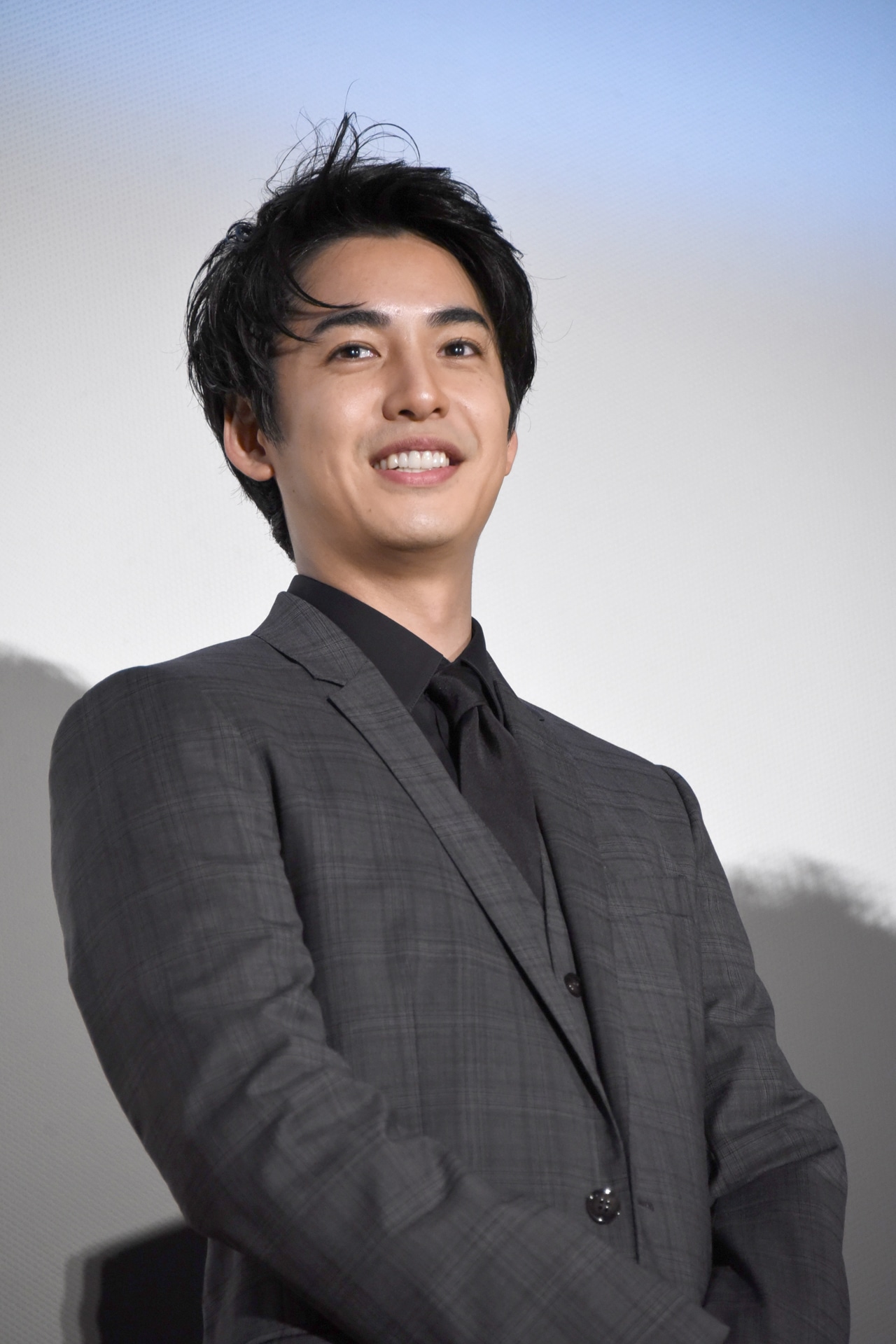2018年10月26日の「旅猫リポート」初日舞台挨拶に出席した大野拓朗。