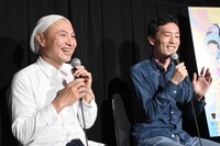 左から湯浅政明、森見登美彦。
