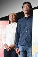 左から湯浅政明、森見登美彦。